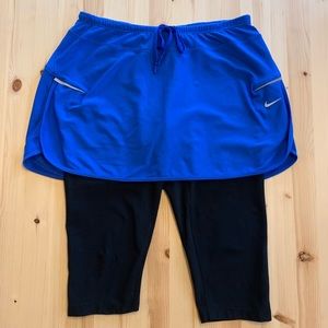 Medium Nike Skort Leggings Black Blue